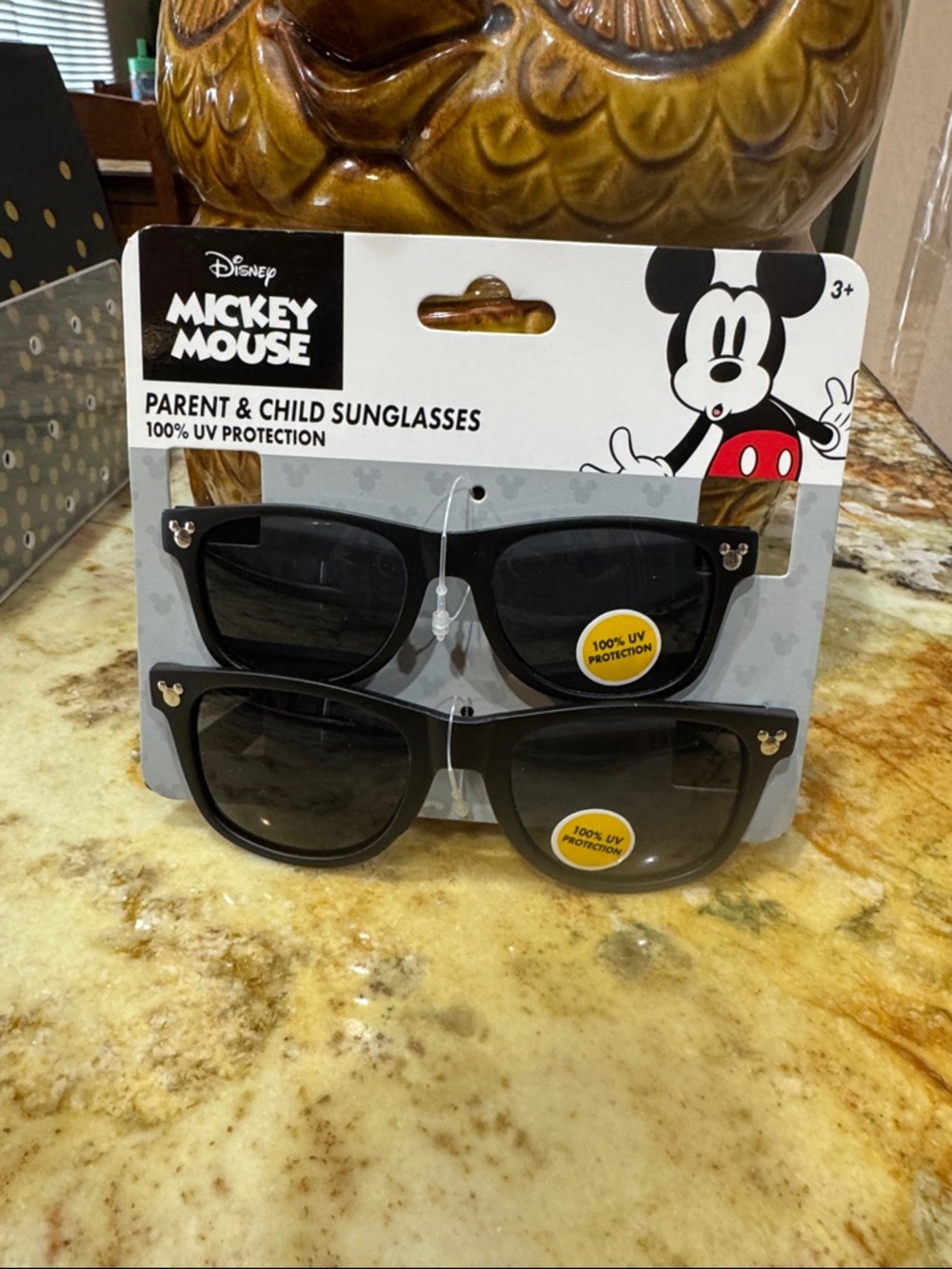 Black Parent & Child Sunglasses - 100% UV Protection